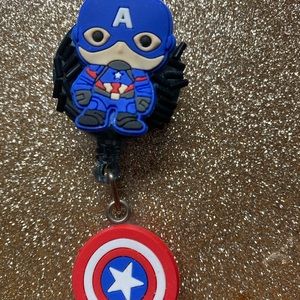 Personalized badge holders.